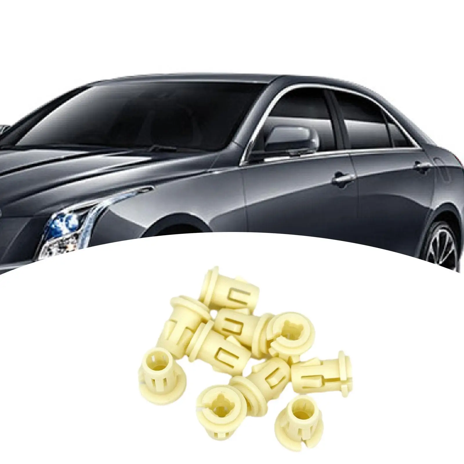 10x Automobile Fog Light Grommet Clips 11570830 Parts Fits into 11mm Hole Repair Lamp Assembly Retainer Replace for Cadillac