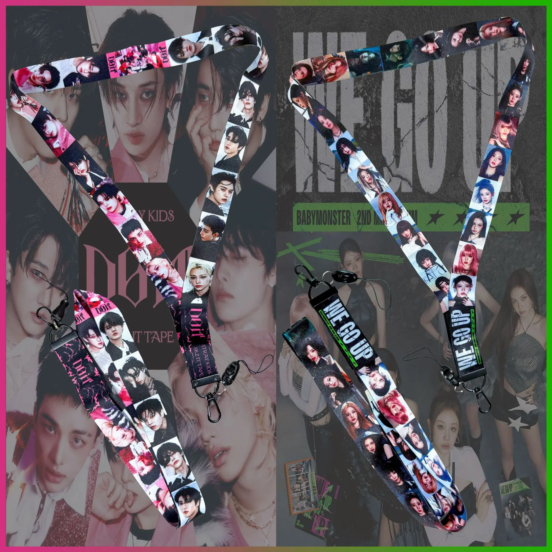 الضالة الاطفال حبل ألبوم جديد تفعل ذلك المشاهير المحيطة الملحقات BABYMONSTER الوحش الهاتف حبل لعب الأطفال