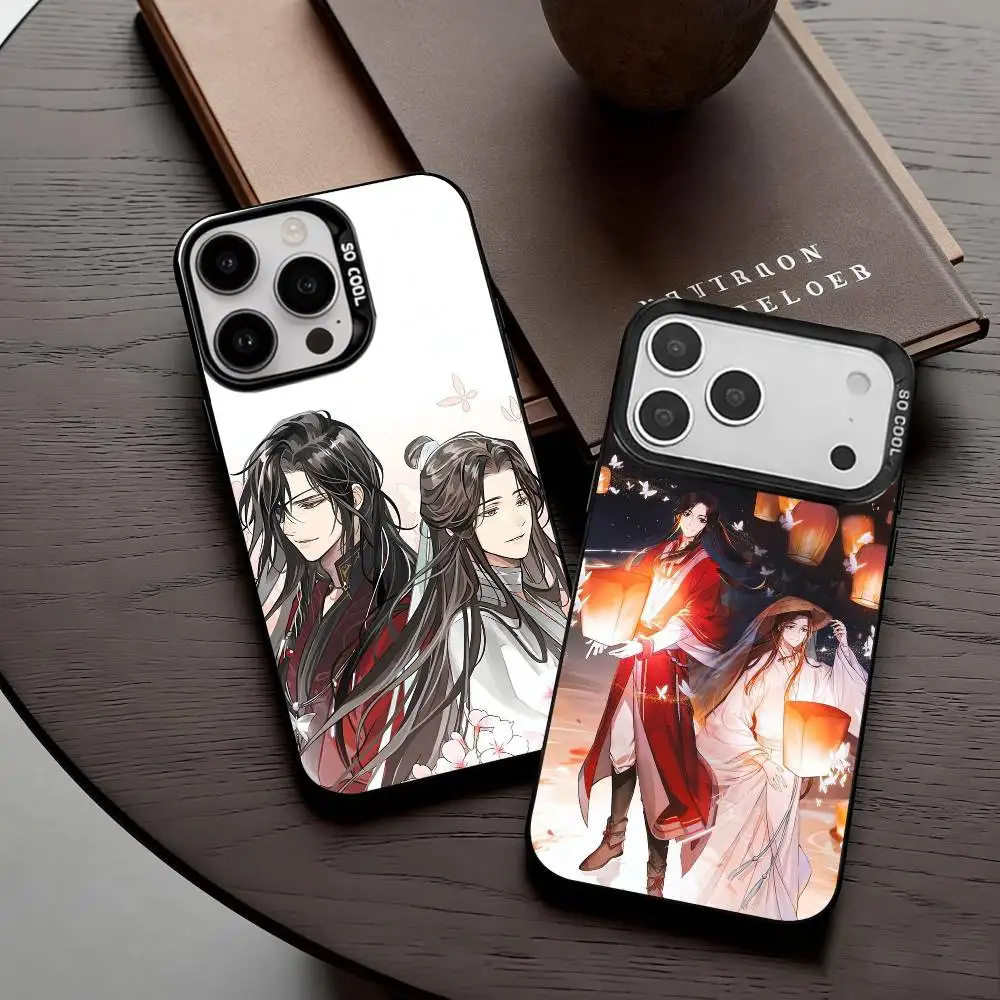 

China film Heaven Officials Blessing Phone Case For iPhone17,16,15,14,13,12,11 Plus,Pro Max Candy Silver Plated Inside Cover