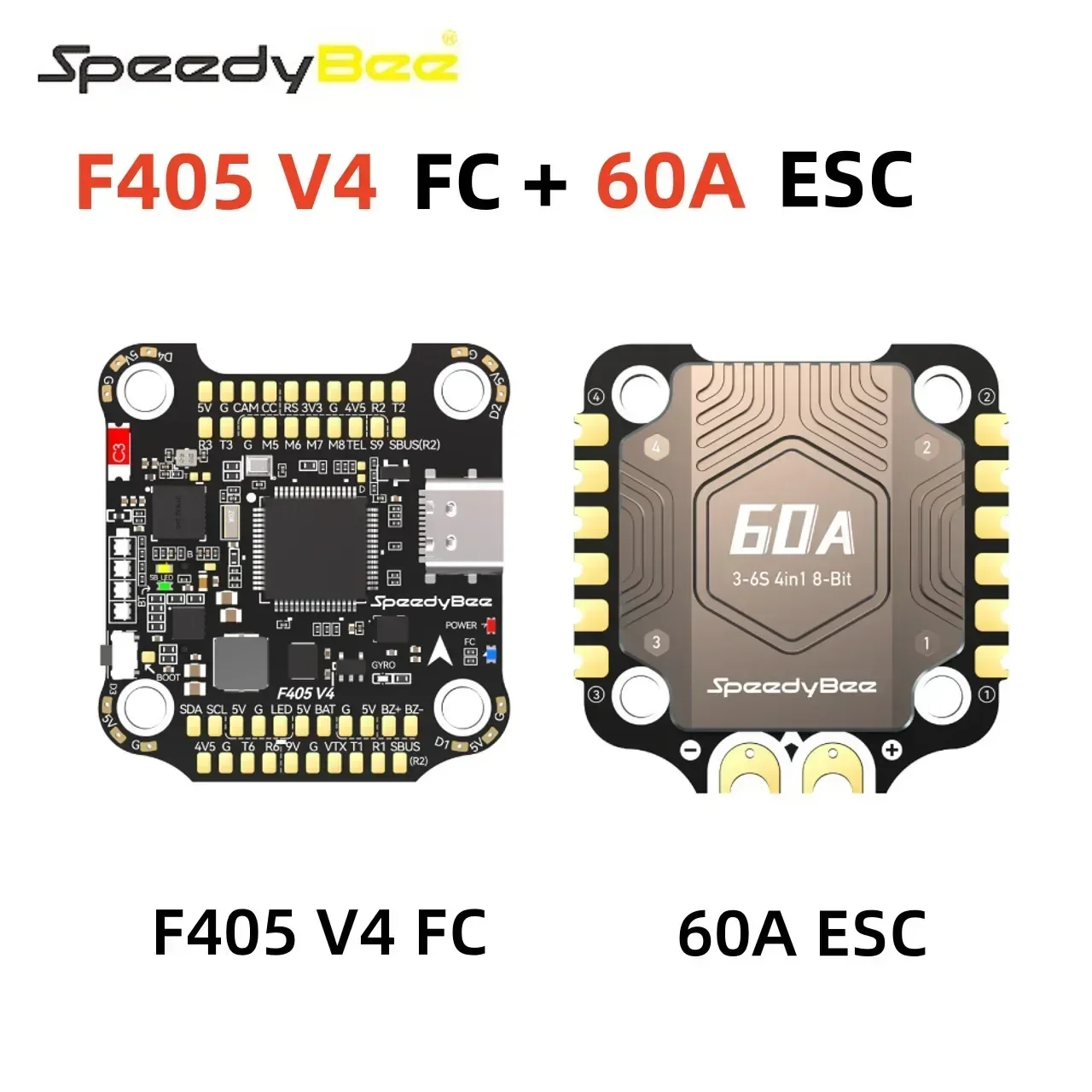 

Мини-контроллер полета SpeedyBee 4 в 1, комплект ESC F405 V4 BLS 60A 30x30 FC и ESC, конфигурация Bluetooth, аксессуары для дронов «сделай сам»