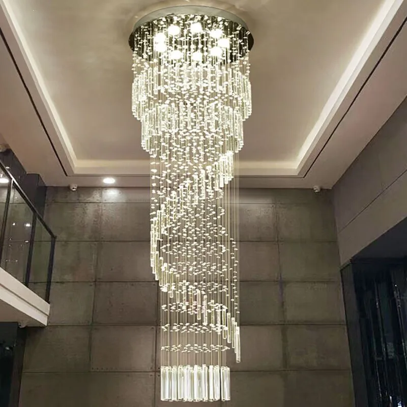 

Hanging Ceiling Chandelier Living Room Villa Hall Modern Crystal LED Lamp Luxury Home Decor Lighting Fixture Hotel Lobby Lustre