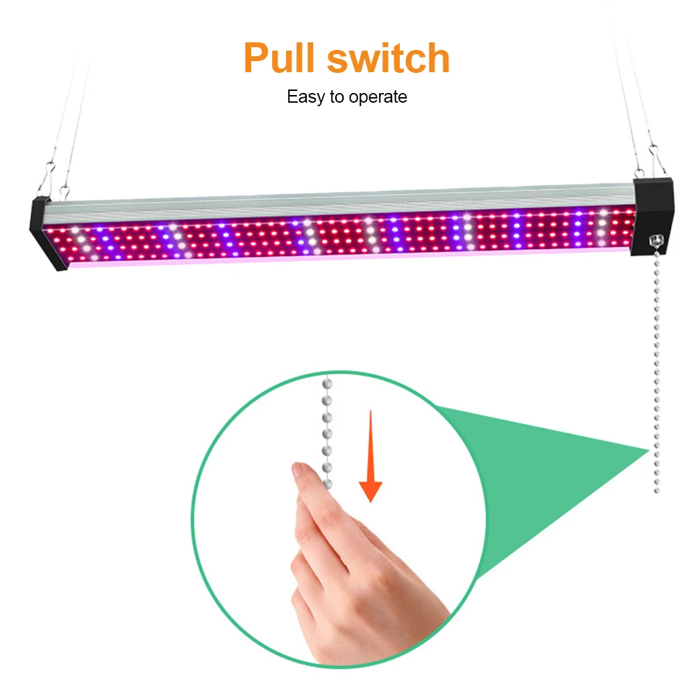 

Светодиодные фитолампы для растений в помещении, полный спектр, с возможностью соединения, 5000K дневной свет/620нм красный/465нм синий, IP20 водонепроницаемые, регулируемая высота H