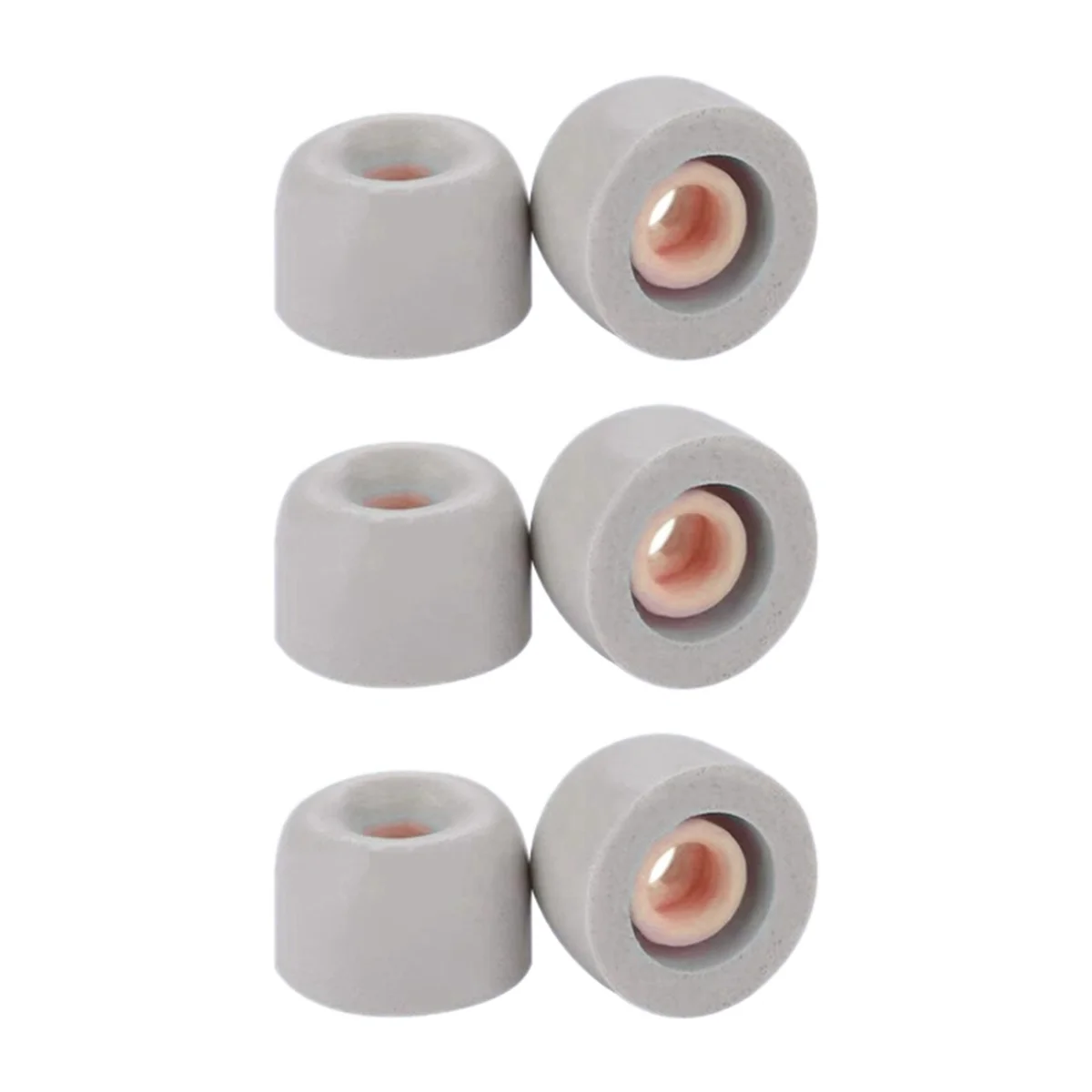 3 pares de tapones para los oídos insonorizados y reductores de ruido orejeras de espuma viscoelástica para auriculares Bluetooth -1000XM4 gris-S
