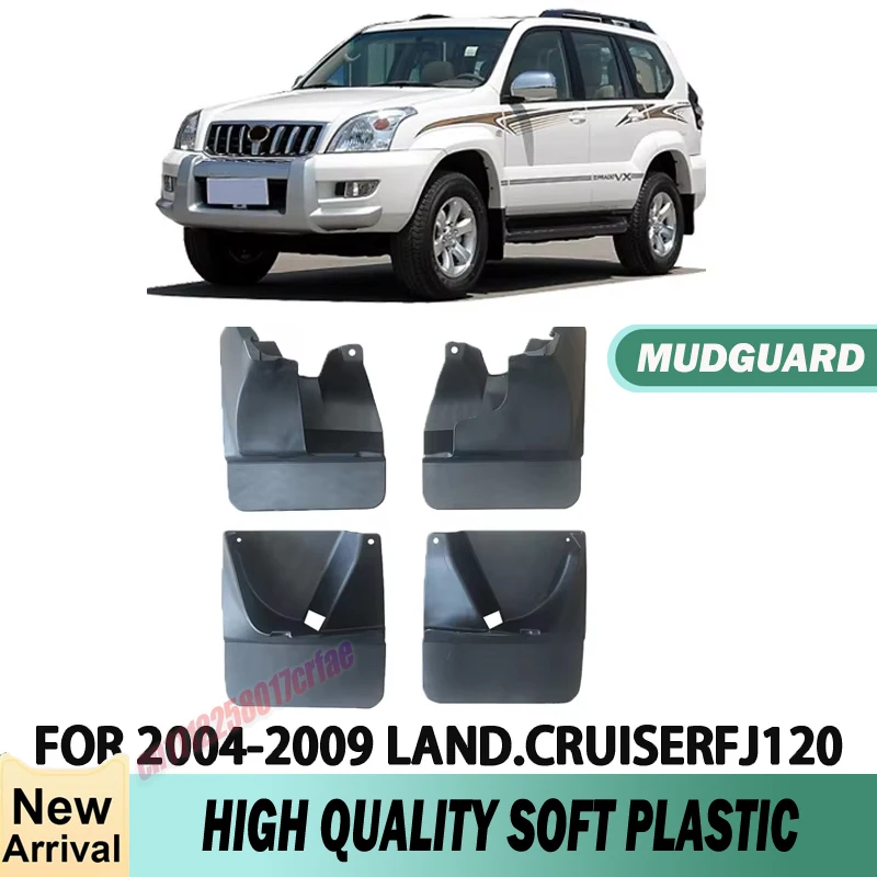 Fender Splash Guard For 2004-2009 Toyota Overlord Cruiser FJ120 Front and Rear Wheels