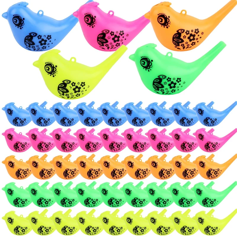 

3PCS Plastic Bird Water Whistle Kids Boys Girls Small Toys for Goodie Bags Musical Instrument Party Favors Birthday Gifts