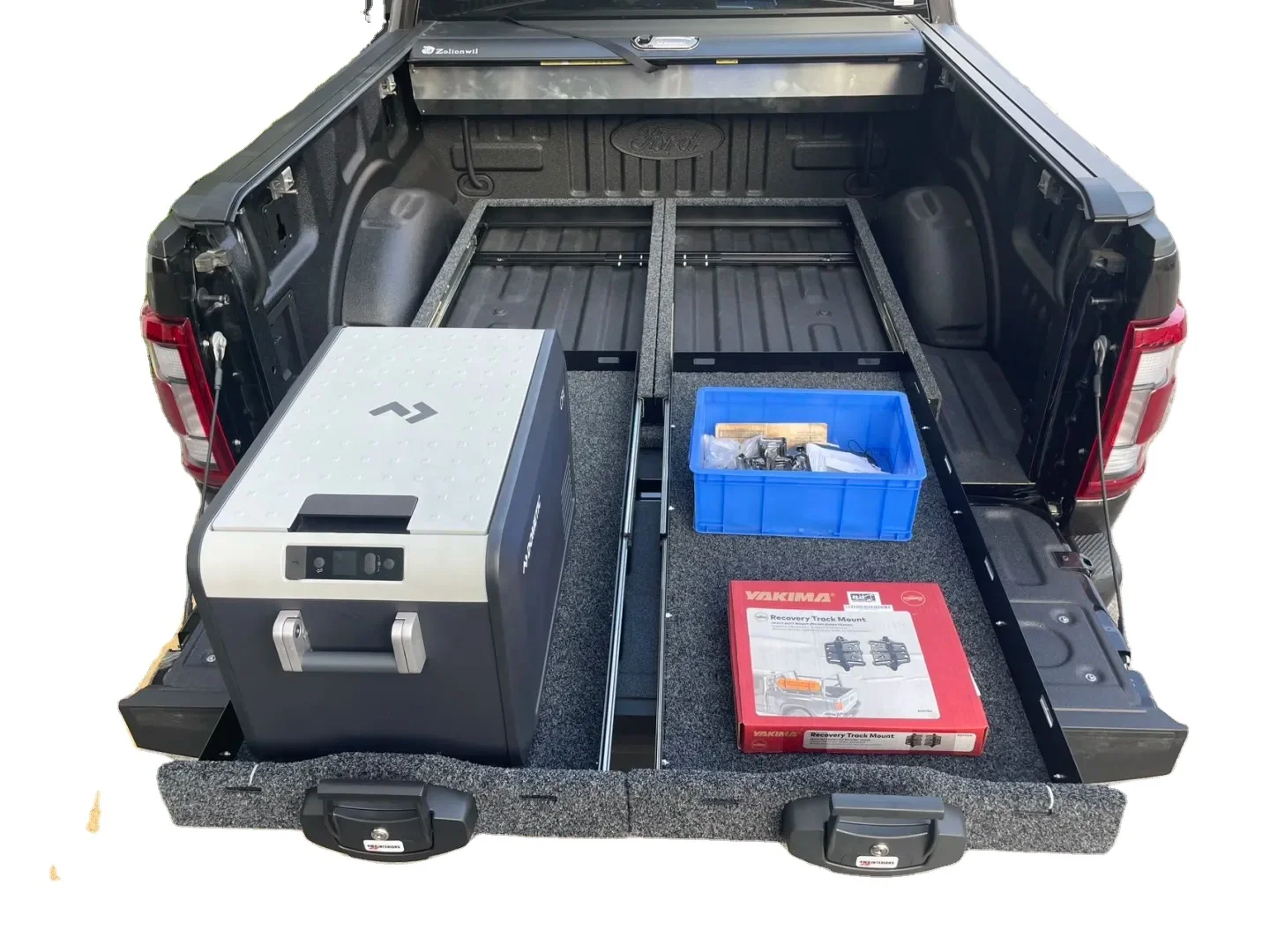 New High Quality Slide-Out Matte Black Truck Bed Cargo Tray for Nissan Frontier 5ft/6ft Pickup Trucks Easy Installation Locks