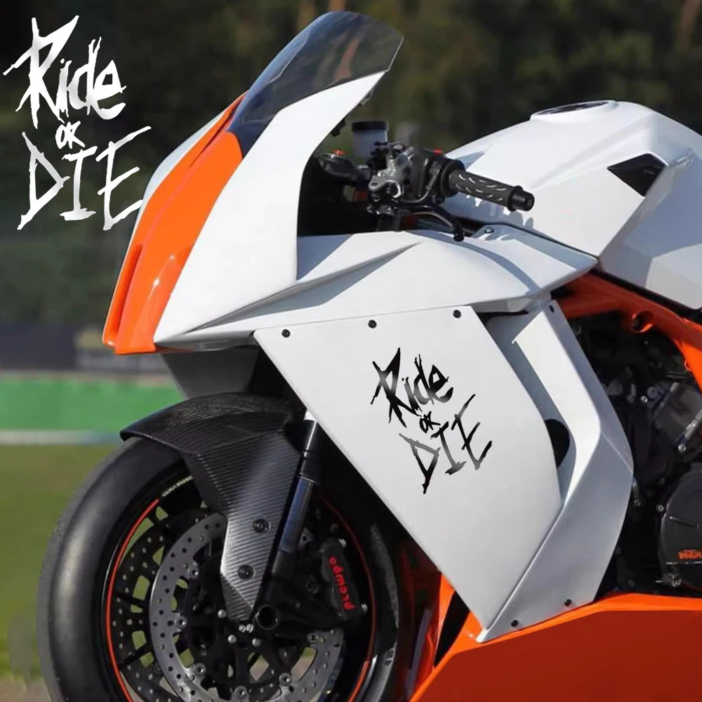 Motorcycle Sticker Racing Styling Ride Or Die Bike Reflective Vinyl Film Decals Car Window Frame Decoration Accessories