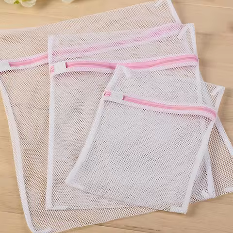 3 Pcs/Set Bra Underwear Zippered Mesh Laundry Bags