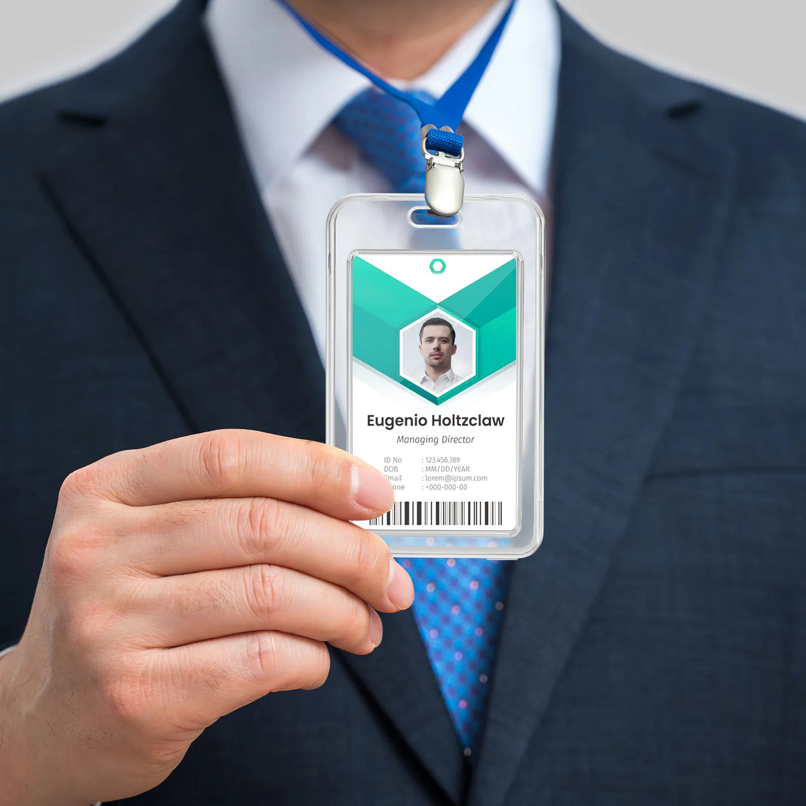 

20Pcs Transparent Plastic Id Badge Holder Frosted Card Sleeve Multi-Functional Passport Protector Id Badge Holders