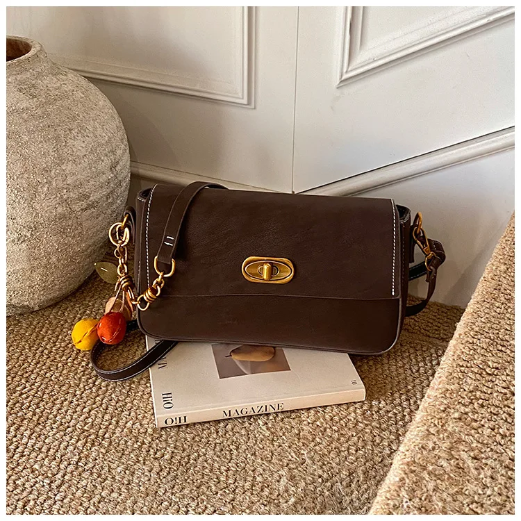 

2025 New Minimalist Top Handle Bag for Women, Vintage Shoulder Crossbody Purse, Sophisticated Square Purse, Elegant & Versatile​