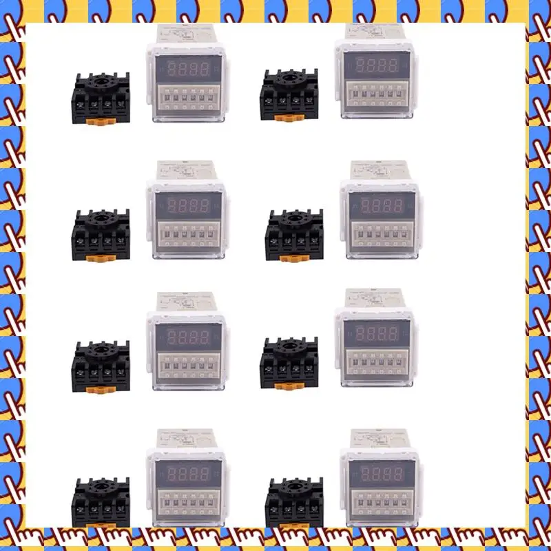 

A79I 8X AC 220V 5A Программируемое реле с двойной задержкой Инструмент DH48S-S