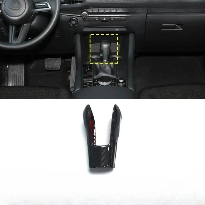 

Для Mazda 3, настоящая сухая центральная шестерня из углеродного волокна, задняя крышка, модификация автомобильных деталей интерьера 2020-2022