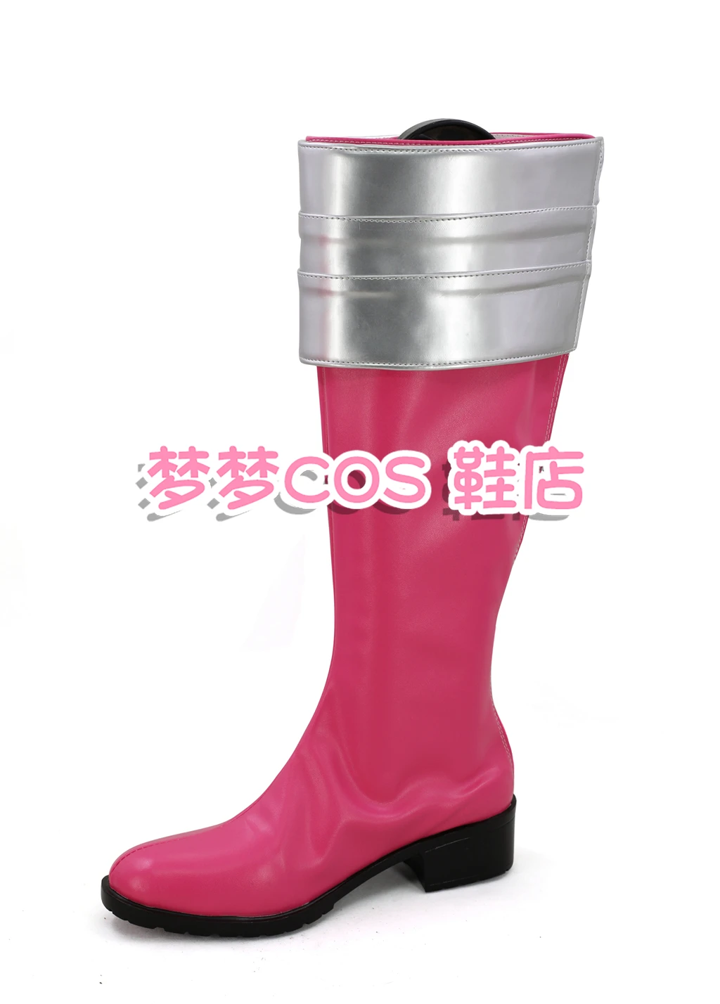 Super Sentai Kaizouku Sentai Gokaiger Gokai, zapatos de disfraz rosa para Cosplay, botas para fiesta de carnaval y Halloween, botas hechas a mano