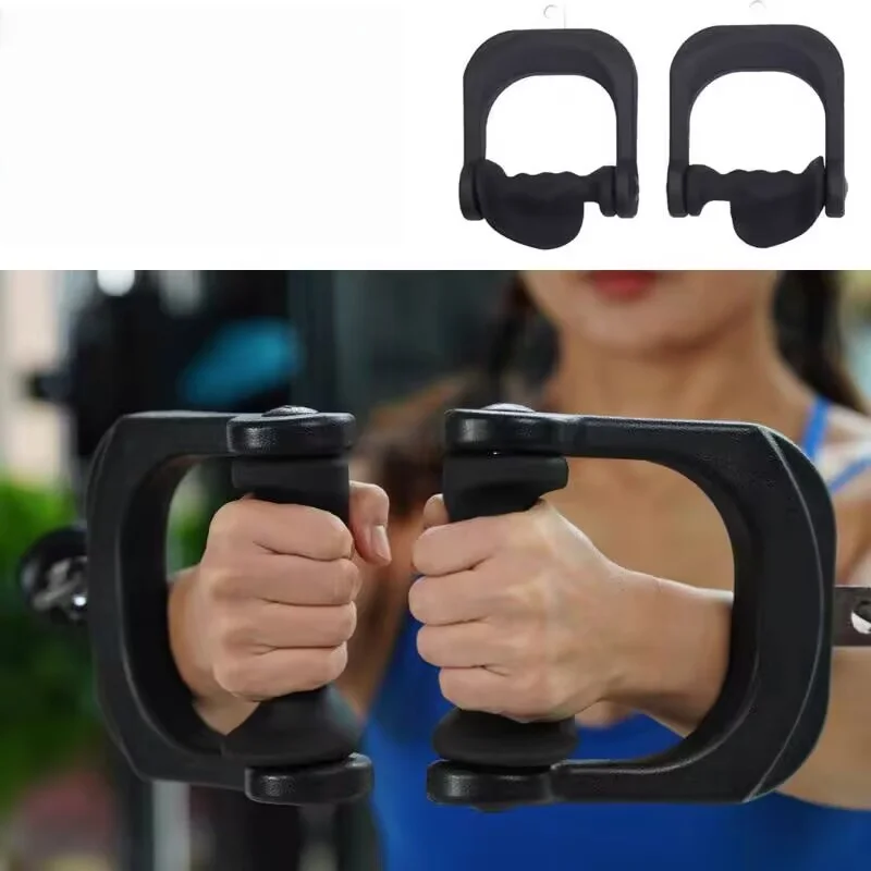 حبل ثلاثي الرؤوس احترافي مزدوج وشريط سحب للأسفل - مرفق آلة كابل شديد التحمل مع مقابض مريحة للياقة البدنية في صالة الألعاب الرياضية المنزلية #1