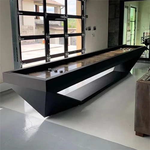 9ft/12ft/14ft/16ft/22ft Shuffleboard Table, LED Light, Pucks, Indoor Game, High Quality, Durable, Professional, Easy Assembly