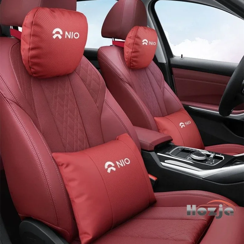 

Top Quality Embroidery Car Headrest Lumbar Cushion Neck Pillow for NIO EL8 ET7 EL7 ET5 ET5T EL6 ET9 Auto Interior Accessories