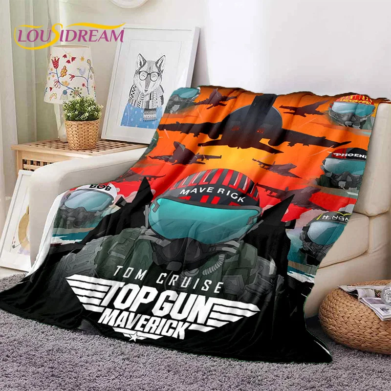 Top Gun Sign Tom Cruise Fighter Soft Flannel Blankets,Throw Blanket Comfortable Blanket for Picnic Beds Sofa Home Bedroom Gifts