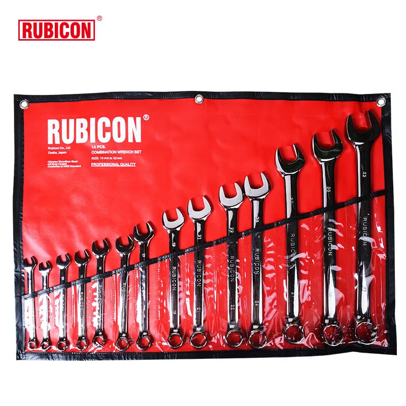 Juego de llaves de doble propósito estilo americano RUBICONRobin Hood RCW-314Metric14 de Japón