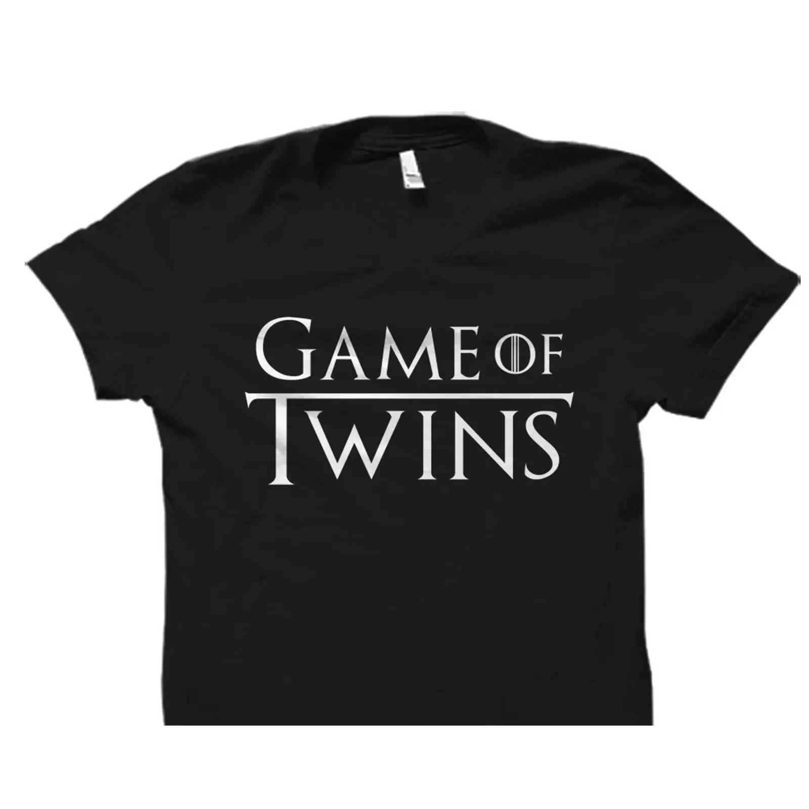 Game of Twins Funny Parody T Shirt for Twin Mom Dad Expecting Parents Siblings Casual  vintage Washed graphic Soft Unisex