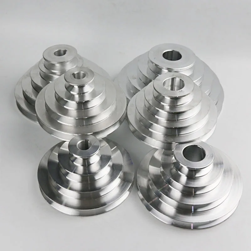 Pagoda Pulley Multifunctional 4-Slot 5-Slot Pagoda Pulley A-Type V-Belt Iron Machine Tool Connector Lathe