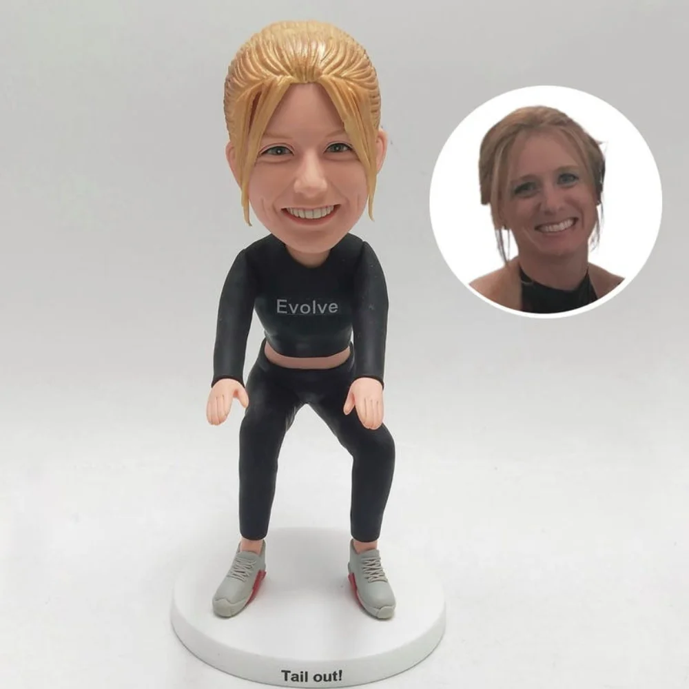 

Personalized Handmade Clay Bobblehead for 3D from Picture Custom Full Body Figurine Keepsake Gift