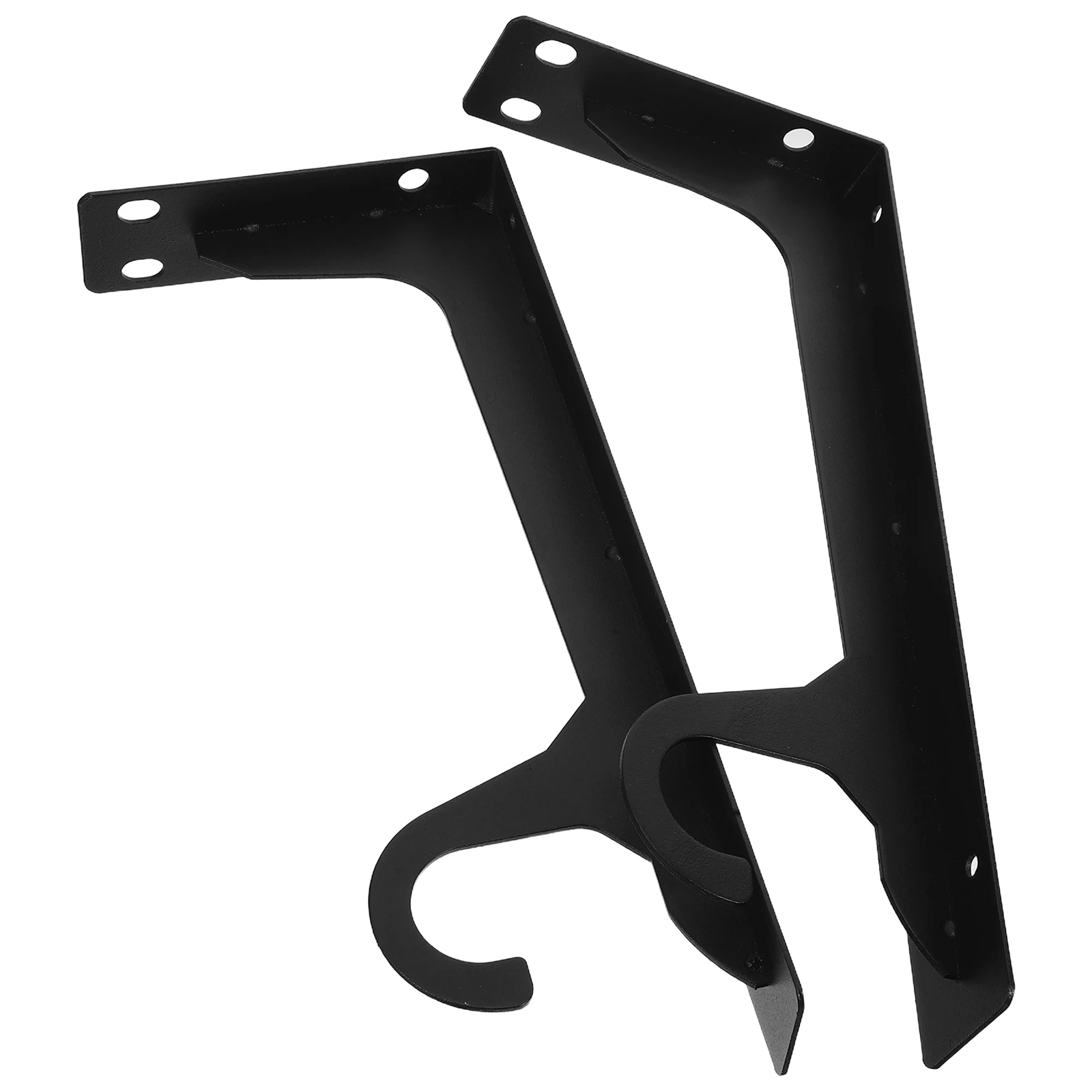 

2 Sets Heavy Duty Floating Shelf Brackets Hidden Metal Thickened Strong Load-Bearing Dual Function Hooks Kitchen Bathroom Office