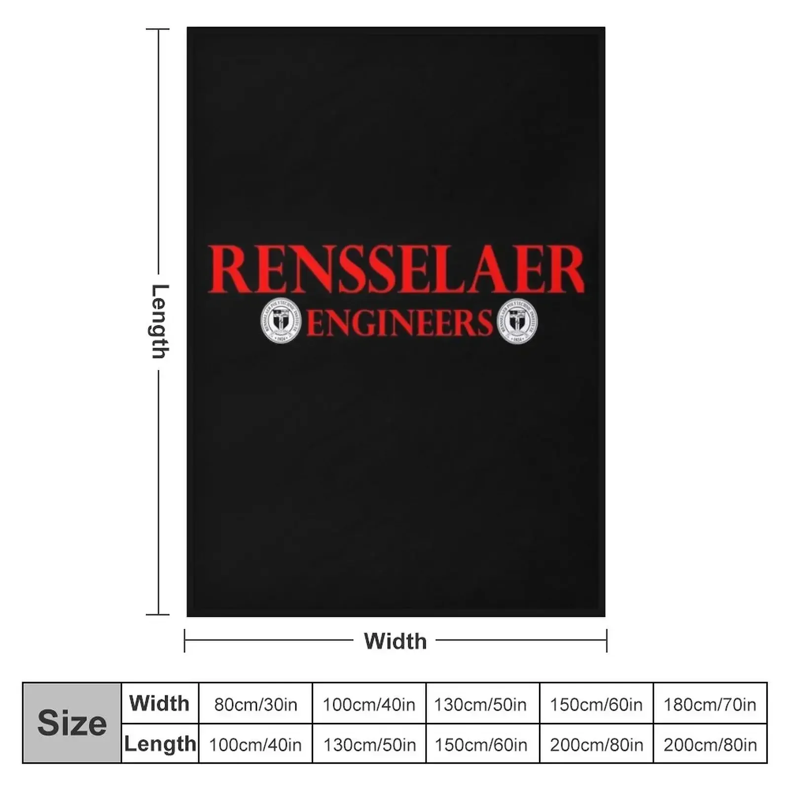 RPI Engineers Soccer Classic Throw Blanket couch cozy soft plush fuzzy picnic outdoor blanket