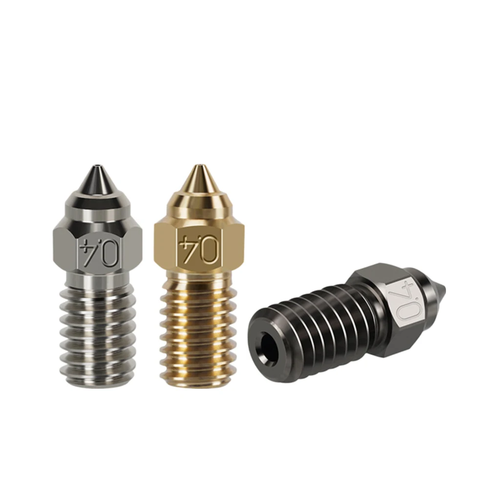 Printer Nozzle Brass/Chrome Zirconium Copper/Steel 3D Printers Nozzle High Speed M6 Extruder Nozzle For Ender 7 For Ender 5 3V3S