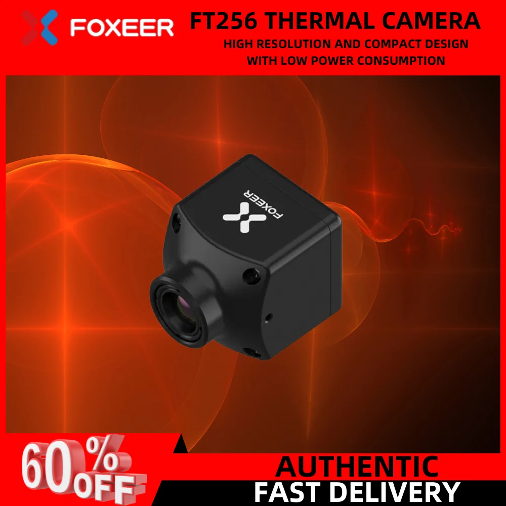 FOXEER FT256 Analog CVBS Kamera termowizyjna 50FPS CVBS OutputEasy Deployment CNC Case dla pełnej ochrony 4.5-18V dla RC FPV Drone