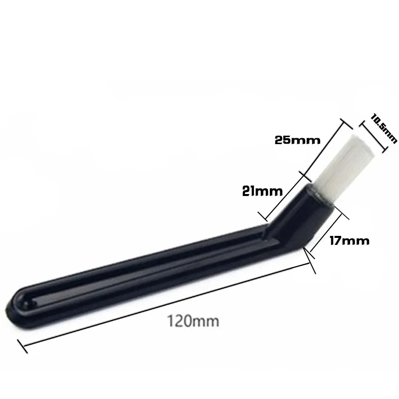 1/2 قطعة ماكينة القهوة فرش طاحونة النايلون تنظيف فرشاة الكوع مقبض طويل صانع القهوة أداة تنظيف الملحقات #2