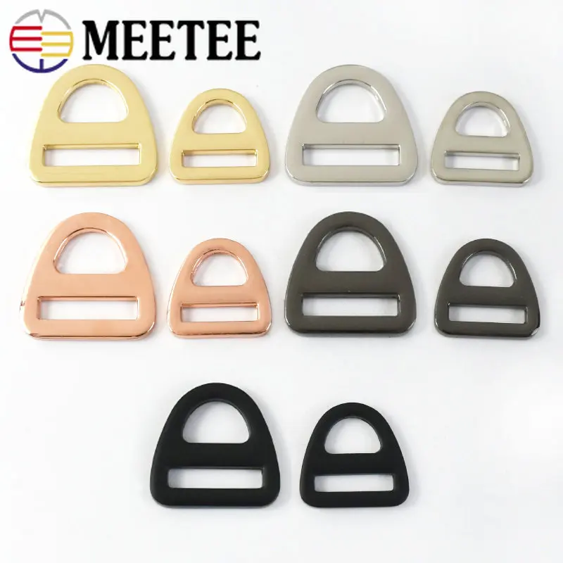 10Pcs 16-38mm Metal Triangle Adjustable Buckle Anti-skid Belt Buckles Bag Strap Webbing Connector Pet Leash Clasp DIY Accessorie