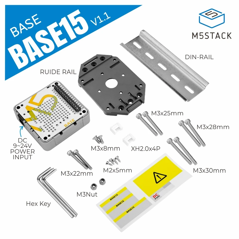 

M5Stack Official Base15 Proto Industrial Board Module v1.1