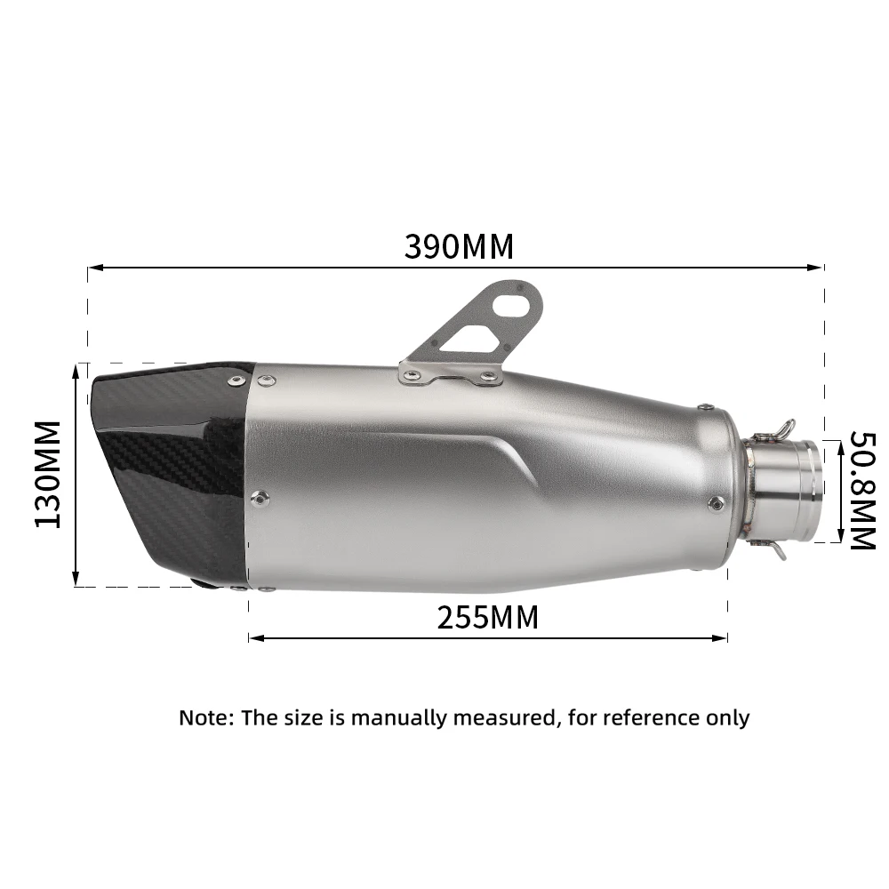 51mm Universal Motorcycle Exhaust Silencer Muffler GP-project Racing Sport Bike Muffler For zx4r zx25r Triumph660 z900 zx6r