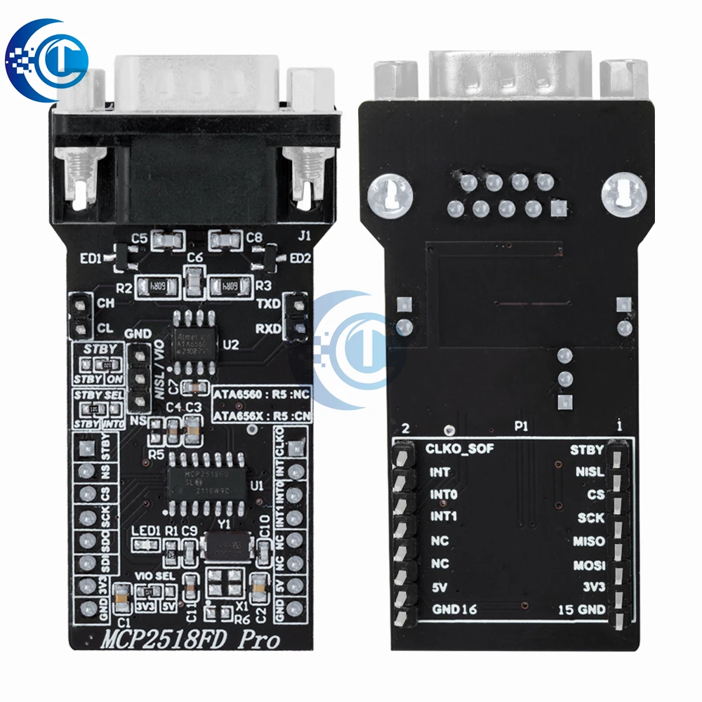SPI-CANFD 모듈 MCP2518FD 모듈 ATA6560 트랜시버 CAM 버스 모듈 Super MCP2515