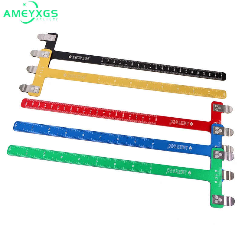

Archery T Ruler 6061 Aluminum Alloy T-Square Quick Tip On Tieing Nock Points Bow Measurements Hunting Shooting Accessories