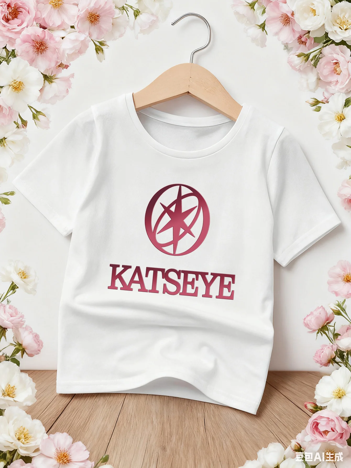 Cooles, trendiges KATSEYE Mädchen-T-Shirt-Oberteil, bequem, lässig, modisch, bedruckt, Rundhalsausschnitt, kurzärmelig