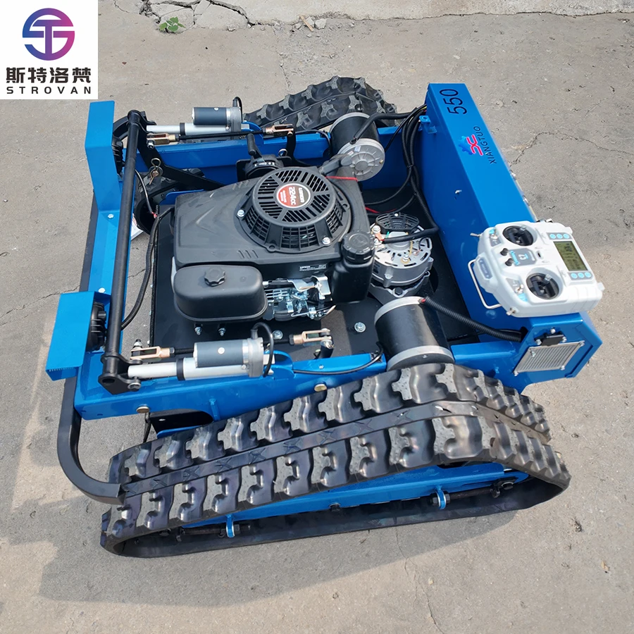 

STLF WJW Free Shipping Slope Lawn Mower Automatic Lawn Mower Remote Control Crawler Lawn Mower for Sale