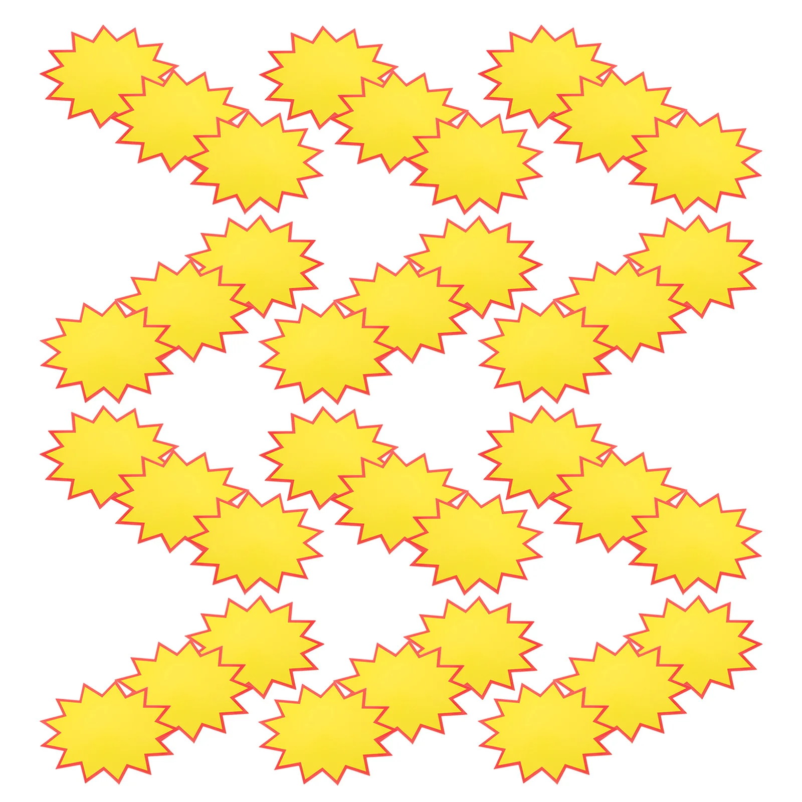 30-teiliges Explosions-Aufkleber-Set, Mini-leere Etikettenschilder für Partygeschenke, Basteln, Weihnachten, Hochzeit, Dekor, Ordner, Anhänger, Werbepapier