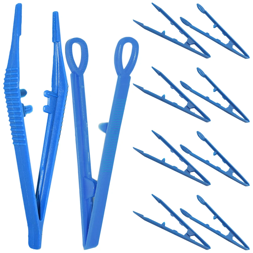 

20Pcs Kids Plastic Tweezers Craft Mini Jewelry Making Tools DIY Fine Motor Skills Bead Tweezers for Crafts Jewelry Making Tools