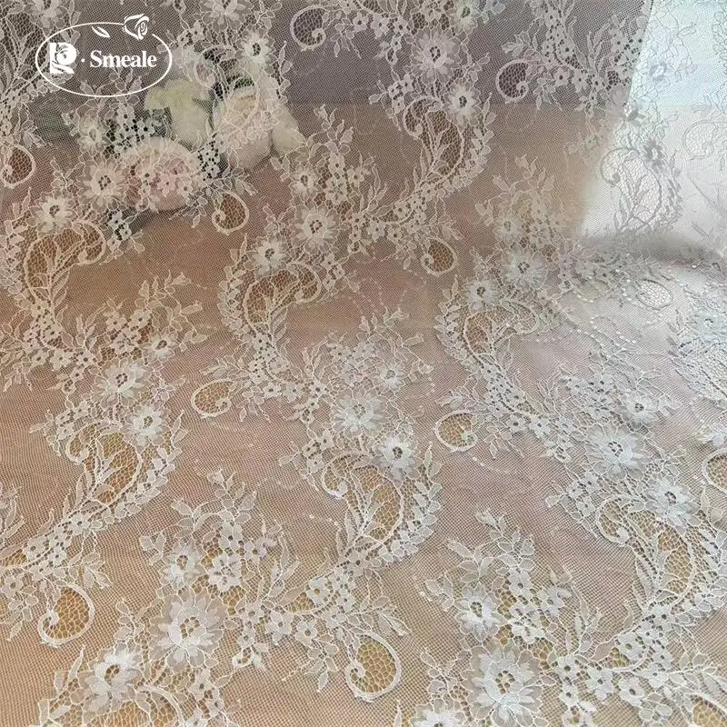 Nachhaltige Länge: 155 cm Breite, glitzernder, funkelnder, dünner Spitzenstoff aus Mesh, Stoffe zum Nähen. Spitzenstoff Hohe Qualität 2025 – Detail 6