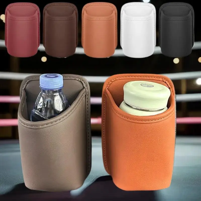 

Automobile PartsMultifunction Leatherette Car Door Water Cup Storage Box Trash Can Car Accessiroes Universal Car Cup Holder Box
