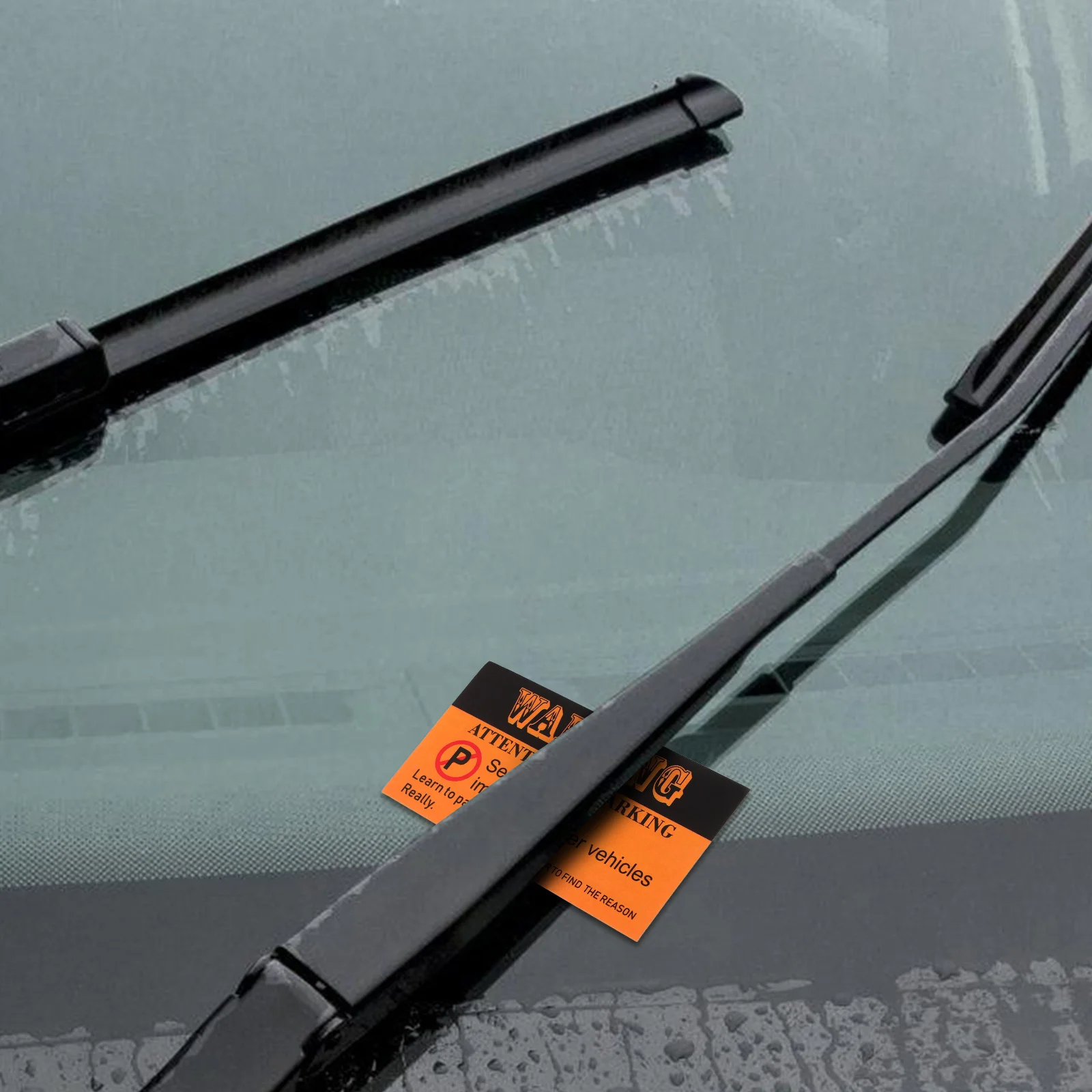 100 قطعة من بطاقات العمل لوقوف السيارات، بطاقة تحذير سيئة لوقوف السيارات، لا توقيت هنا للمراكز السكنية، ملصق تحذير للاستخدام