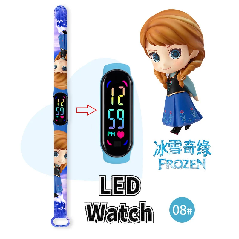 

Disney Frozen Children Watches Girls Waterproof Sport Touch Screen Watch for Women Waterproof Digital Clock Bracelet Gifts