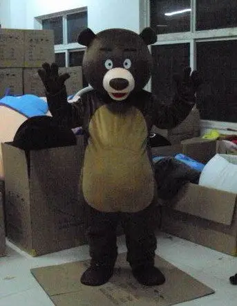 

New Adult Character Cute Brown Bear Mascot Costume Halloween Christmas Dress Full Body Props Outfit Mascot Costume