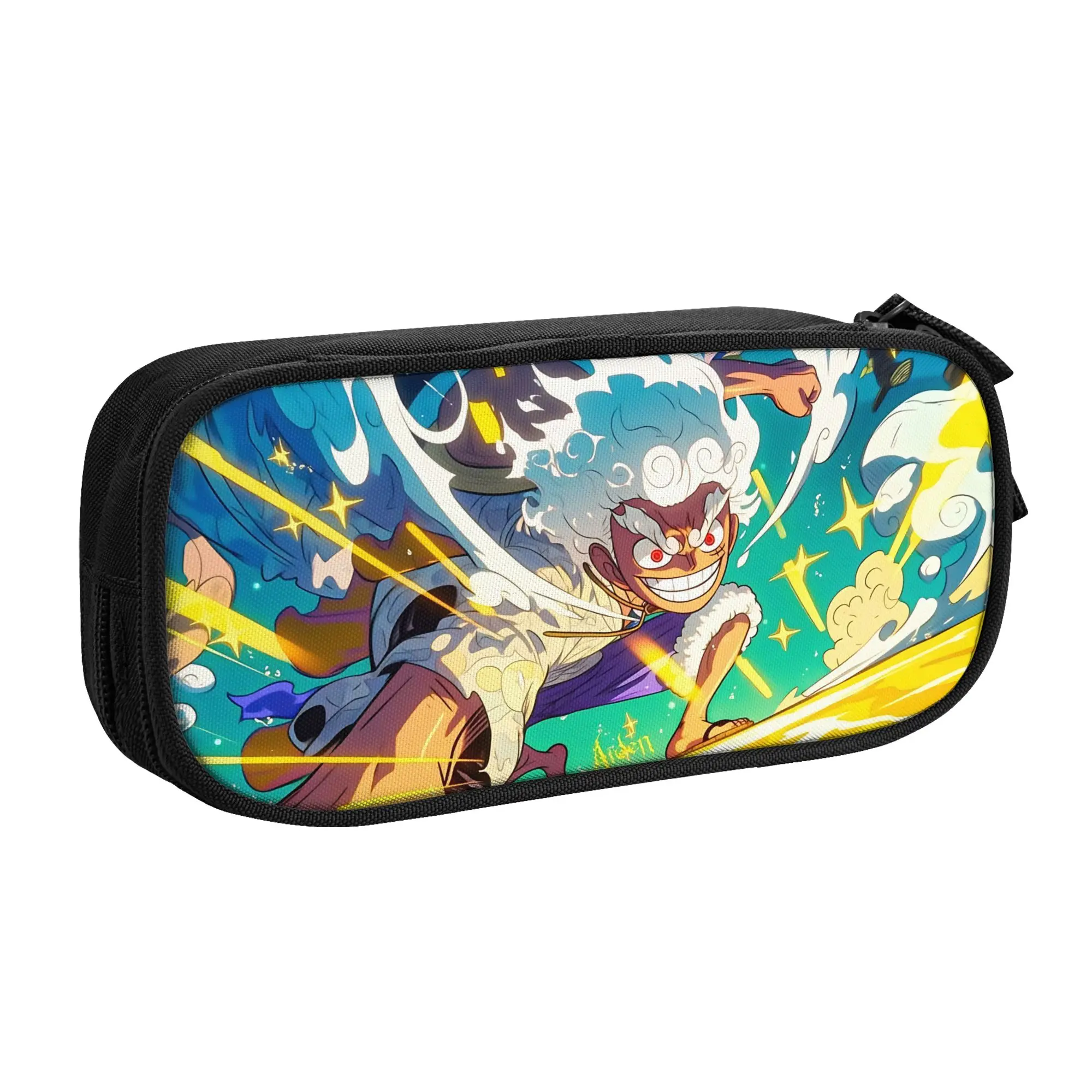 Large Capacity Bags for Child Cartoon One Piece Anime Luffy  School Pencil Bag for Boys Gilrs Kids