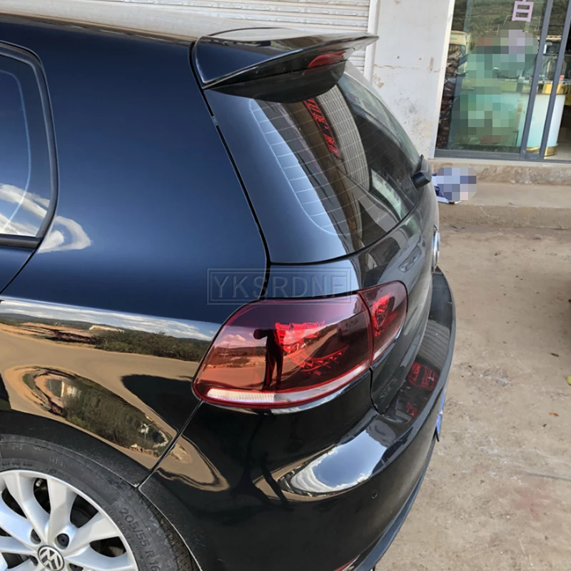 For Volkswagen GOLF 6 Spoiler 2010-2013 mk6 High Quality ABS Material Car Rear Wing Primer Color Rear Spoiler