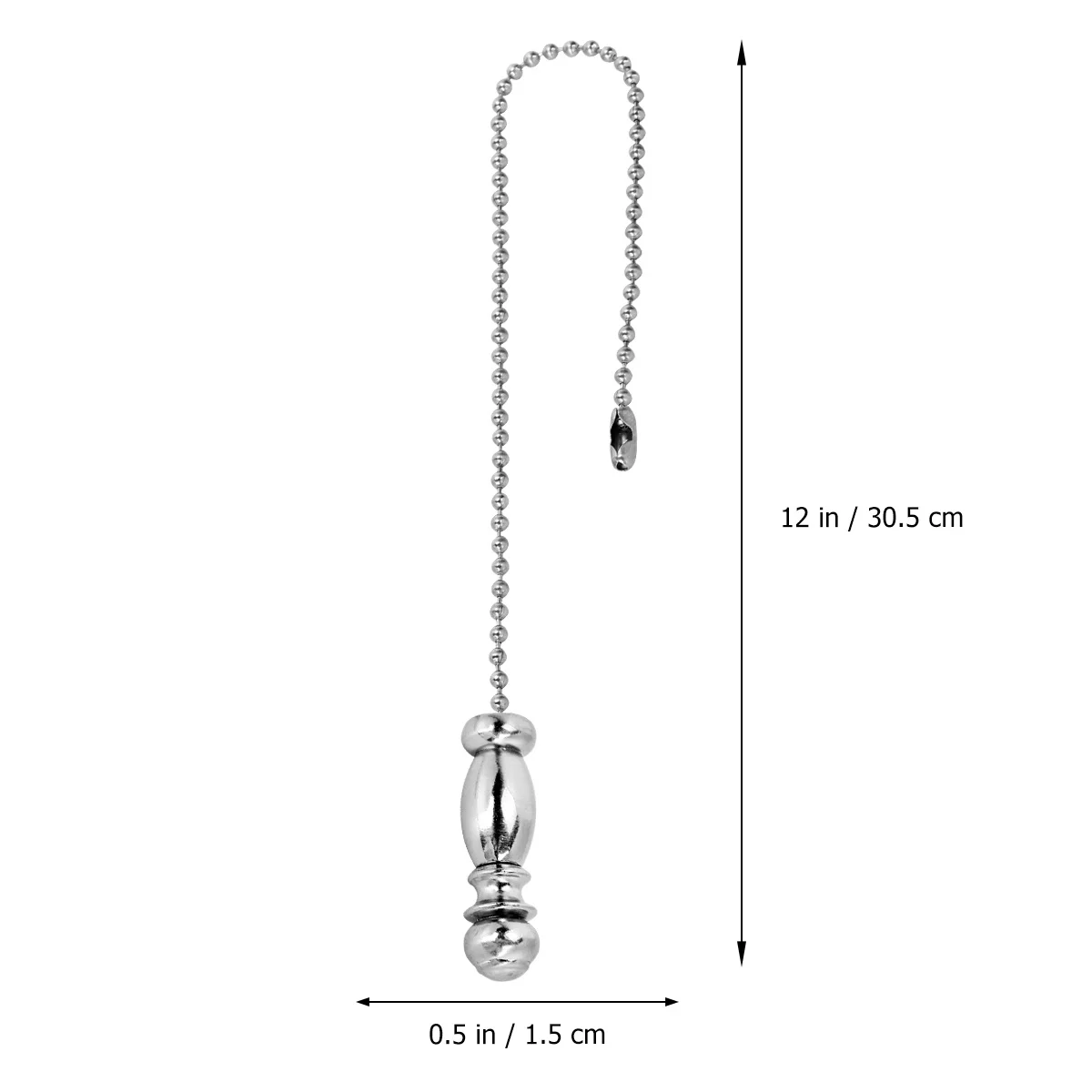 Durable Iron Ceiling Fan Pull Chain Round Beaded Pendant Lamp Pull Chain Extension Extender Cable Pulling Pendant