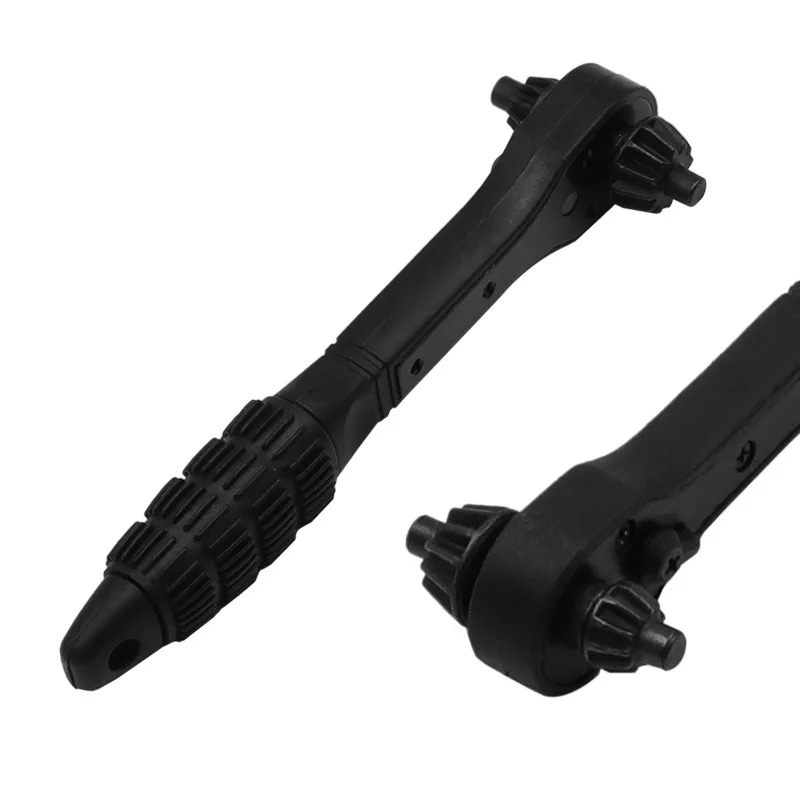 Llave de mandril de taladro 2 en 1, llave de trinquete rápido negro, dos llaves dobles más nuevo modelo duro