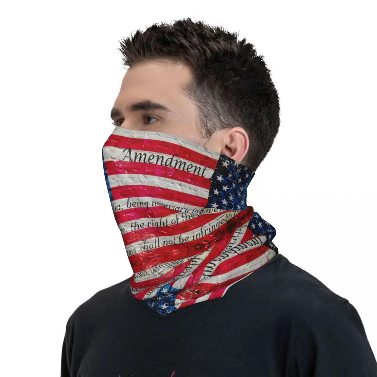 American Flag Art Bandana United States Vintage Balaclava Summer Riding Fishing UV Protection Cycling Mask Soft Warm Face Masks