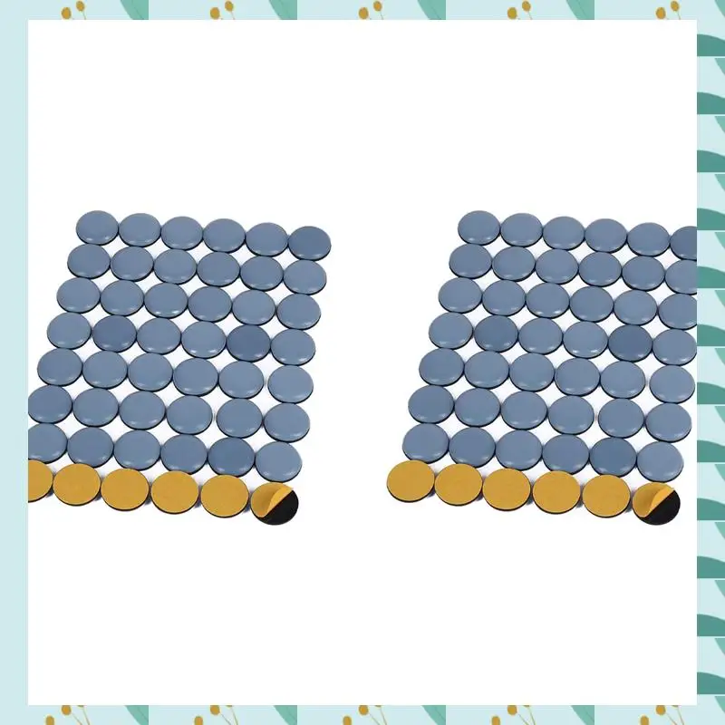 

A71P 96Pcs 25Mm Furniture Glides Self Adhesive Chair Leg PTFE Sliders For Furniture Easy Movers (Round)
